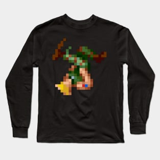 Guile low-res pixelart Long Sleeve T-Shirt